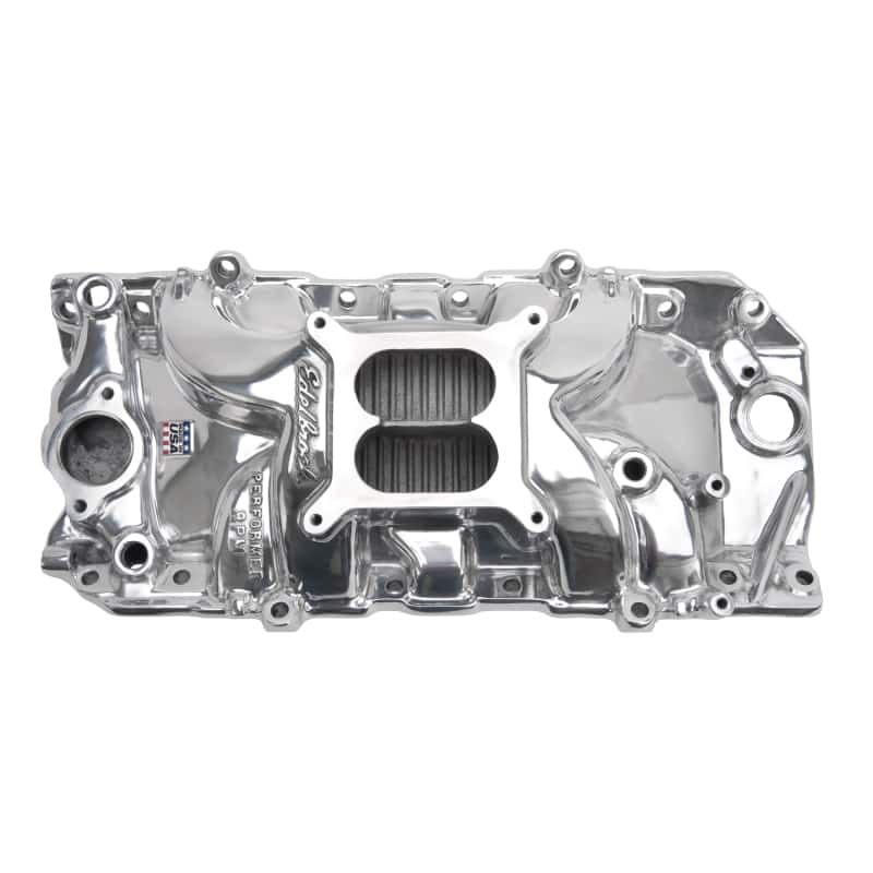 Edelbrock — Edelbrock Polished B/B Chevy O-Port RPM Air-Gap Manifold
MANIFOLD - view 2
