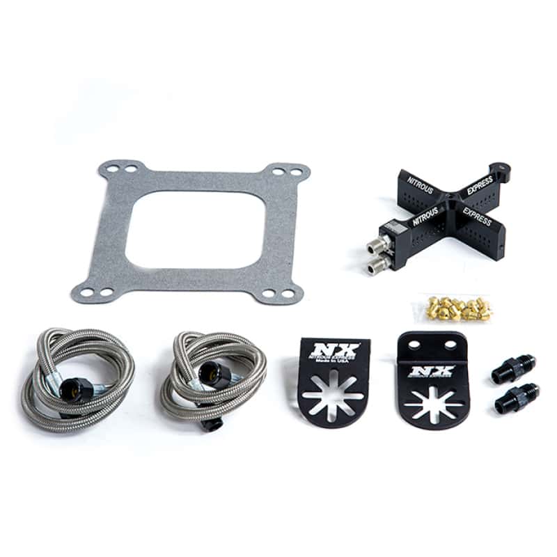 Nitrous Express — Nitrous Express Covert Crossbar Stage 6 Plate Conversion (4150 Flange) 50-300HP
Injection System Kit - view 1