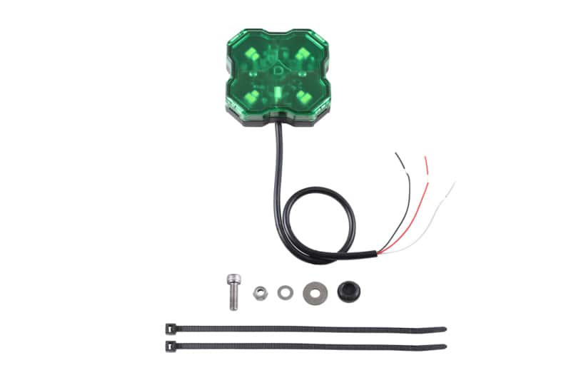 Diode Dynamics — Diode Dynamics Stage Series Single Color LED Rock Light - Green Hookup (one) - view 1