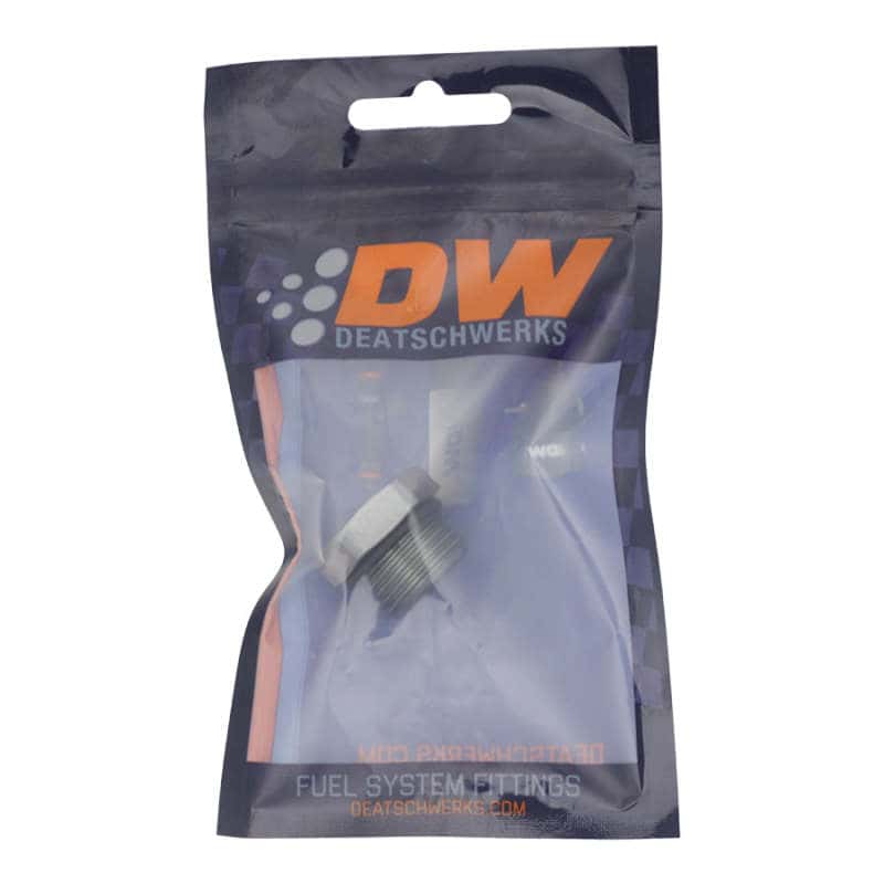 DeatschWerks — DeatschWerks 10AN ORB Male Plug Fitting with 1/8in NPT Gauge Port - Anodized DW Titanium
Lines & Fittings - view 2