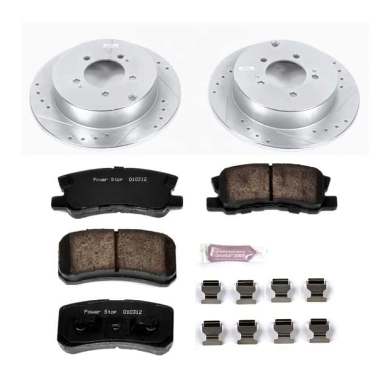 PowerStop — Power Stop 09-15 Mitsubishi Lancer Rear Z23 Evolution Sport Brake Kit - view 1