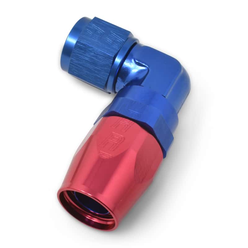 Russell — Russell Performance -6 AN Red/Blue 90 Degree Forged Aluminum Swivel Hose End
Hose Fitting - view 5