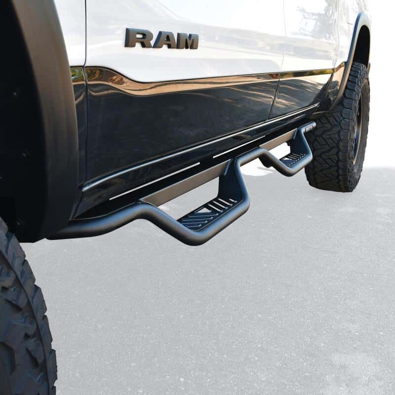 Westin — Westin 19-22 Ram 1500 Crew Cab (Excl. 19-22 Ram 1500 Classic) Outlaw Nerf Step Bars - Textured Black
Nerf Drop Step Bars - view 6