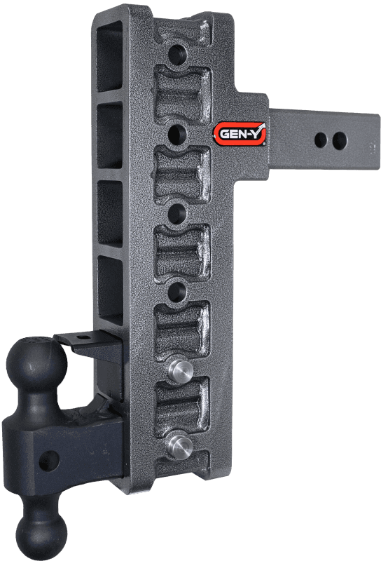 GEN-Y Hitch — Gen-Y Mega Duty 2.5in Shank 12in Offset Drop 32K Hitch w/GH-0161 Dual-Ball/GH-0162 Pintle Lock
Drop Hitch - view 2