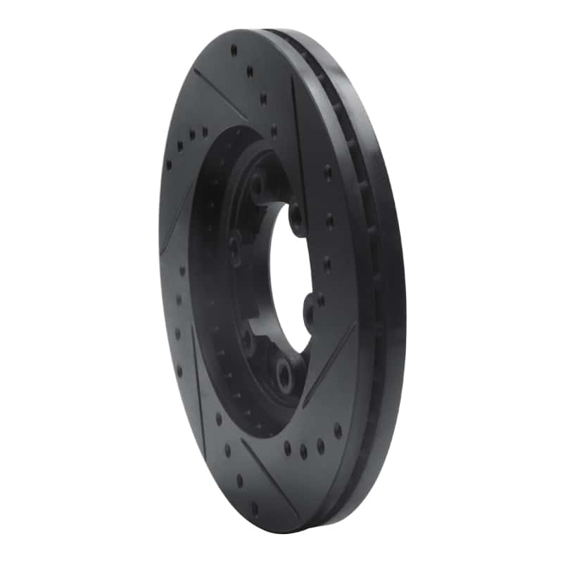 R1 Concepts — R1 92-02 Acura SLX Front Left Drilled & Slotted Black Brake Rotor
R1 Brake Rotor Drill - view 4