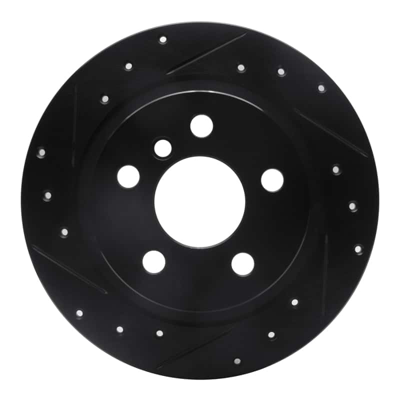 R1 Concepts — R1 14-25 BMW i3 Rear Left Drilled & Slotted Black Brake Rotor
R1 Brake Rotor Drill - view 1