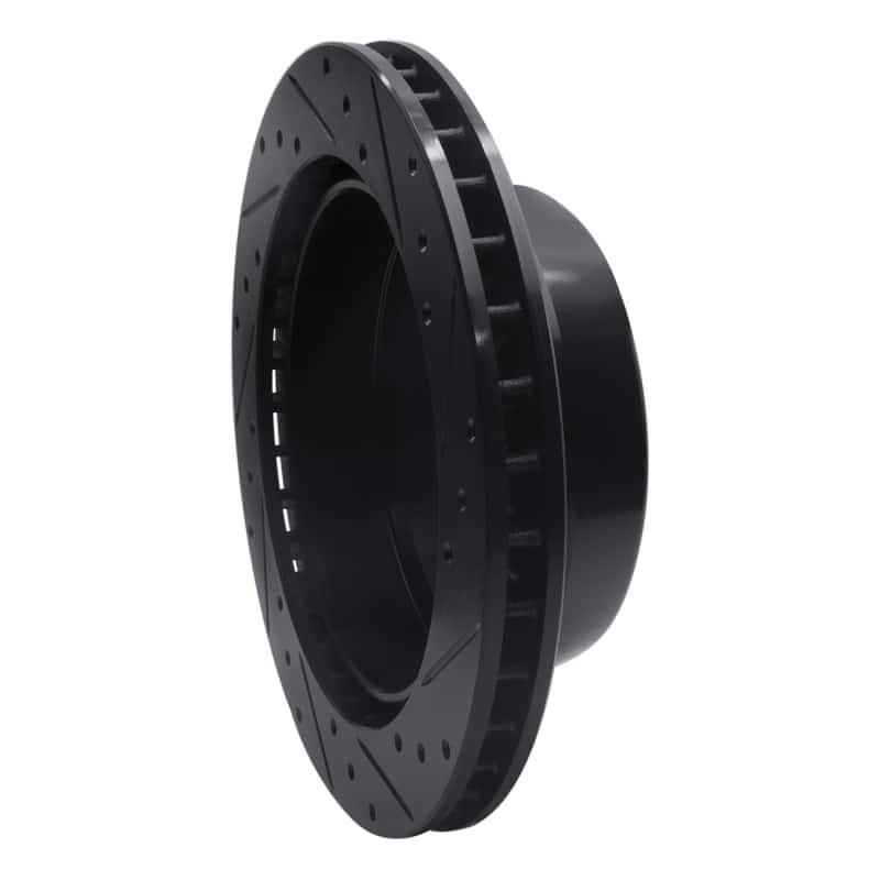 R1 Concepts — R1 00-14 Cadillac Escalade EXT Rear Left Drilled & Slotted Black Brake Rotor
R1 Brake Rotor Drill - view 4