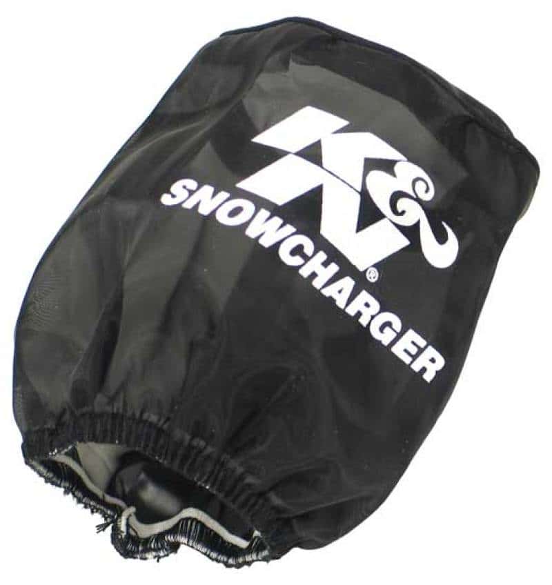 K&N Engineering — K&N Filter Wrap Drycharger Oval Tapered Black - 3.75in Base I/S Width x 3in Top I/S Width x 4in H - view 1