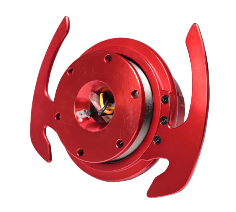 NRG — NRG Quick Release Kit Gen 4.0 - Red Body / Red Ring w/ Handles - view 4