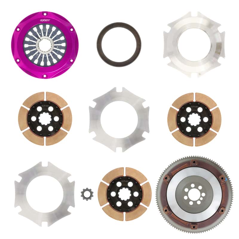Exedy — Exedy 2008-2015 Mitsubishi Lancer Evolution GSR L4 Hyper Triple Cerametallic Clutch Rigid Disc
Hyper Multi Series
Clutch Kit - view 4