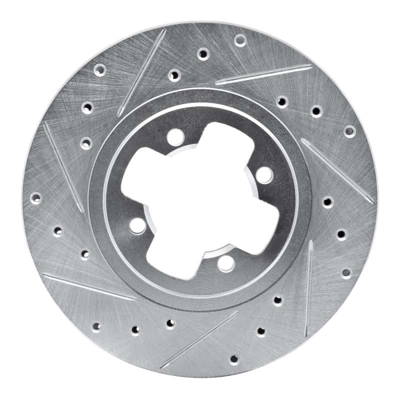 R1 Concepts — R1 81-88 Nissan Maxima Front Left Drilled & Slotted Silver Brake Rotor
R1 Brake Rotor Drill - view 1