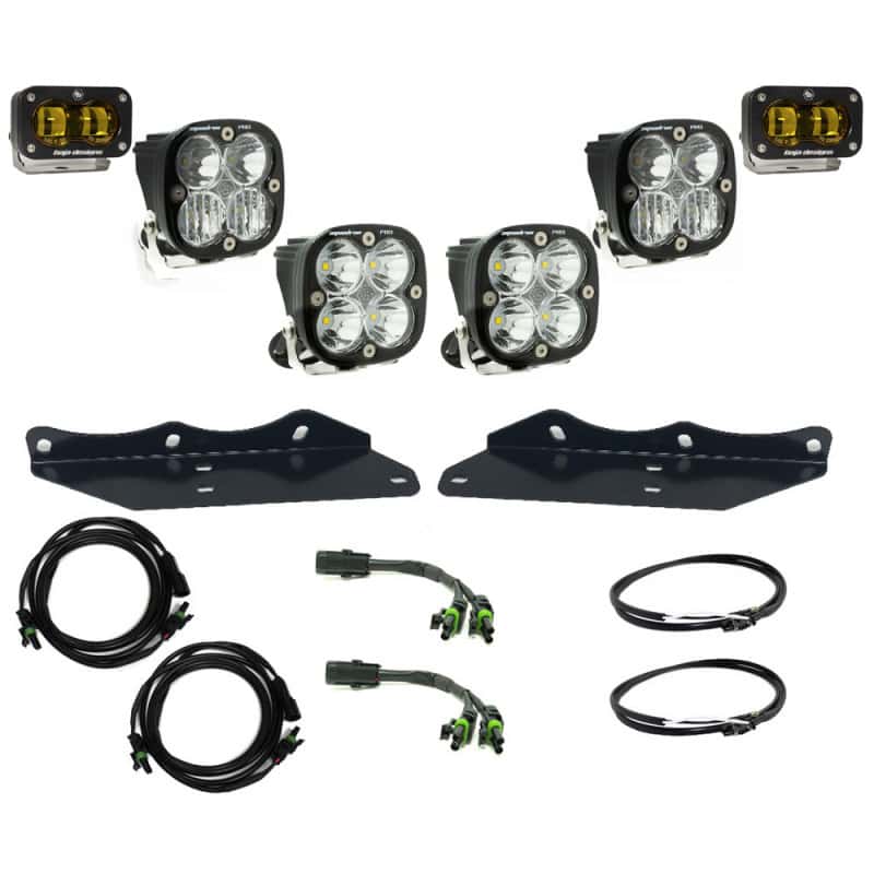 Baja Designs — Baja Designs 17-20 Ford F-150 Raptor S2 SAE Pro Fog Pocket Kit - Amber - view 1
