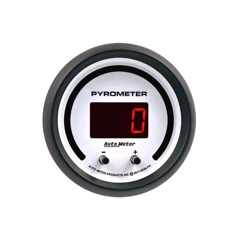 AutoMeter — Autometer 52.4mm White Two Channel 0-2000 Degree Pyrometer (EGT) Phantom Elite Digital Gauge - view 2