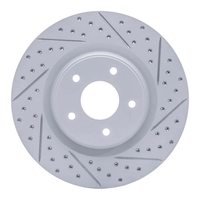 R1 Concepts — R1 13-25 Infiniti Jx35 Front Right Drilled & Slotted Geo-Carbon Rotor - view 1