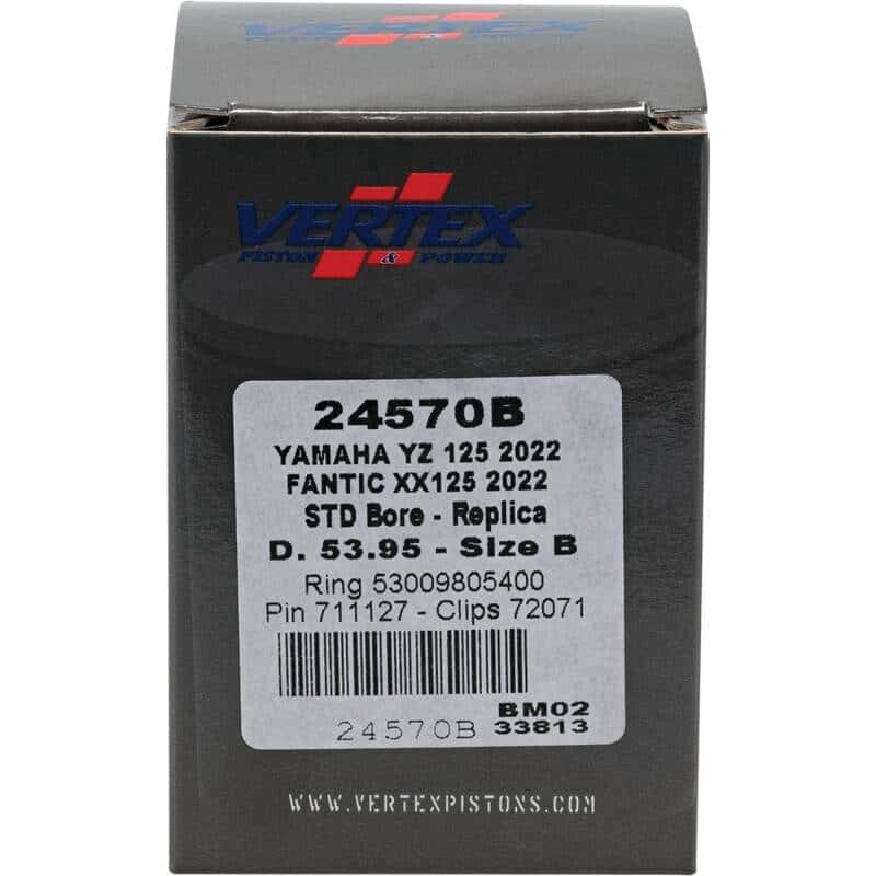 Vertex Pistons — Vertex Piston 2023 Fantic Motor XE 125 125cc Cast Replica Piston Kit - view 4