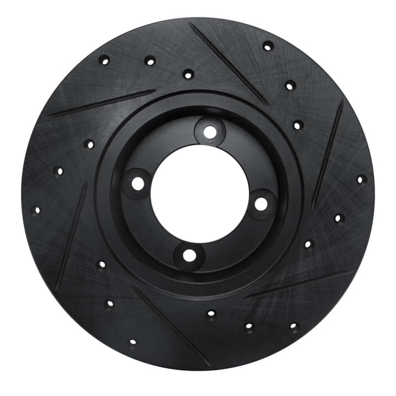 R1 Concepts — R1 70-73 Nissan 240Z Front Left Drilled & Slotted Black Brake Rotor
R1 Brake Rotor Drill - view 5
