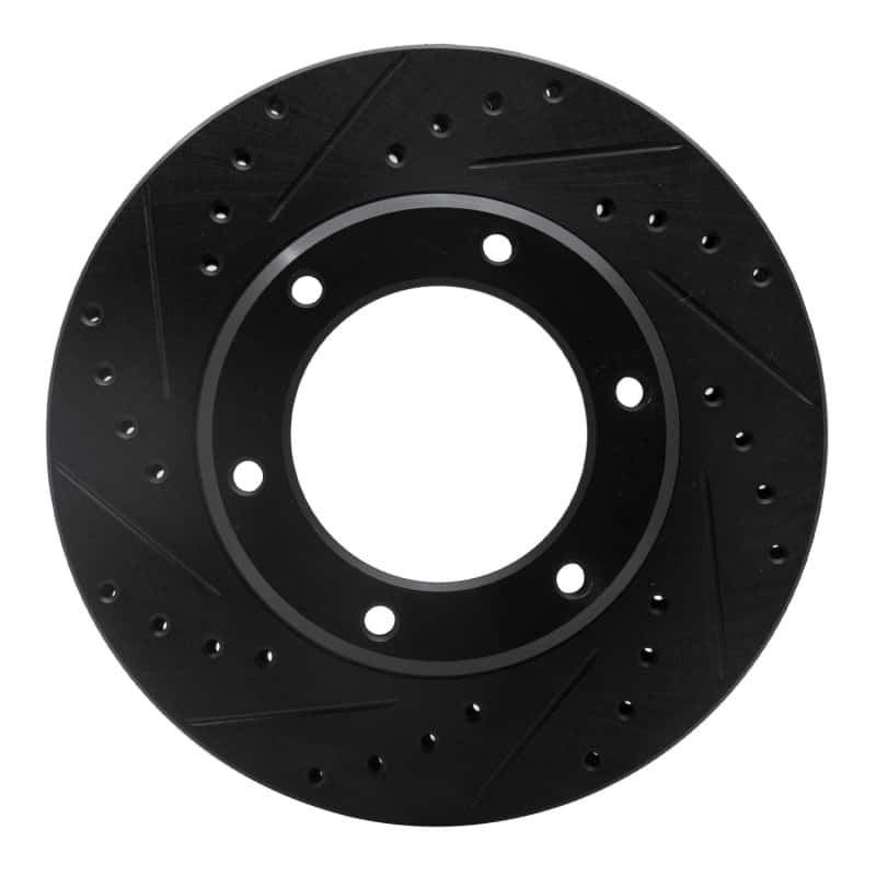 R1 Concepts — R1 90-92 Toyota Land Cruiser Front Left Drilled & Slotted Black Brake Rotor
R1 Brake Rotor Drill - view 1