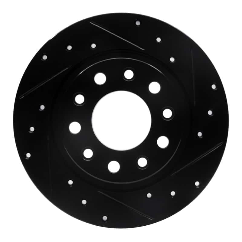 R1 Concepts — R1 13-16 Dodge Dart Rear Right Drilled & Slotted Black Brake Rotor
R1 Brake Rotor Drill - view 1
