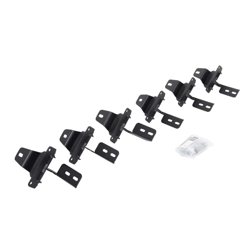Go Rhino — Go Rhino 18-22 Jeep Wrangler JLU 4DR Mounting Brackets (V-Series V3/RB10 Slim/RB20 Slim) - Tex. Blk
VSrs Mounting Brckts - view 1