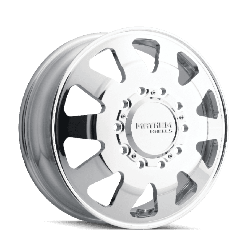 Mayhem — Mayhem 8181 Challenger Dually 22x8.25 / 10x225 BP / 169mm Offset / 170.1mm Hub Polished Wheel
MAYHEM 8181 - view 1