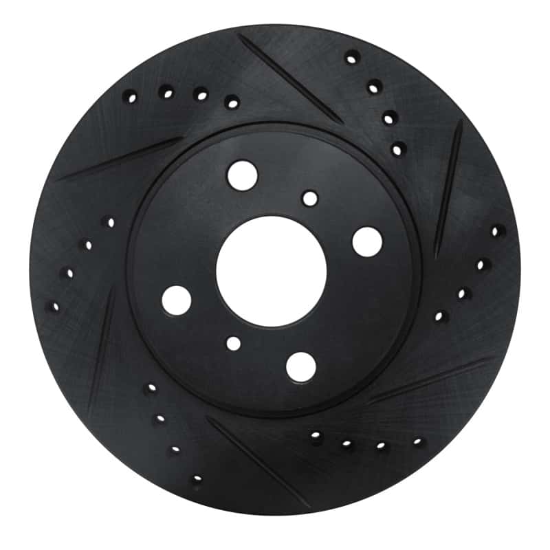 R1 Concepts — R1 00-05 Toyota MR2 Spyder Front Right Drilled & Slotted Black Brake Rotor
R1 Brake Rotor Drill - view 1