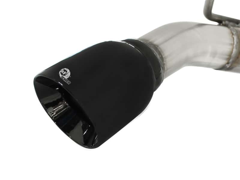 aFe — aFe MACHForce XP Exhaust 2.5in Stainless Steel CB/10-13 Chevy Camaro V6-3.6L (td) (gloss blk tip)
Cat-Back Exhaust - view 4