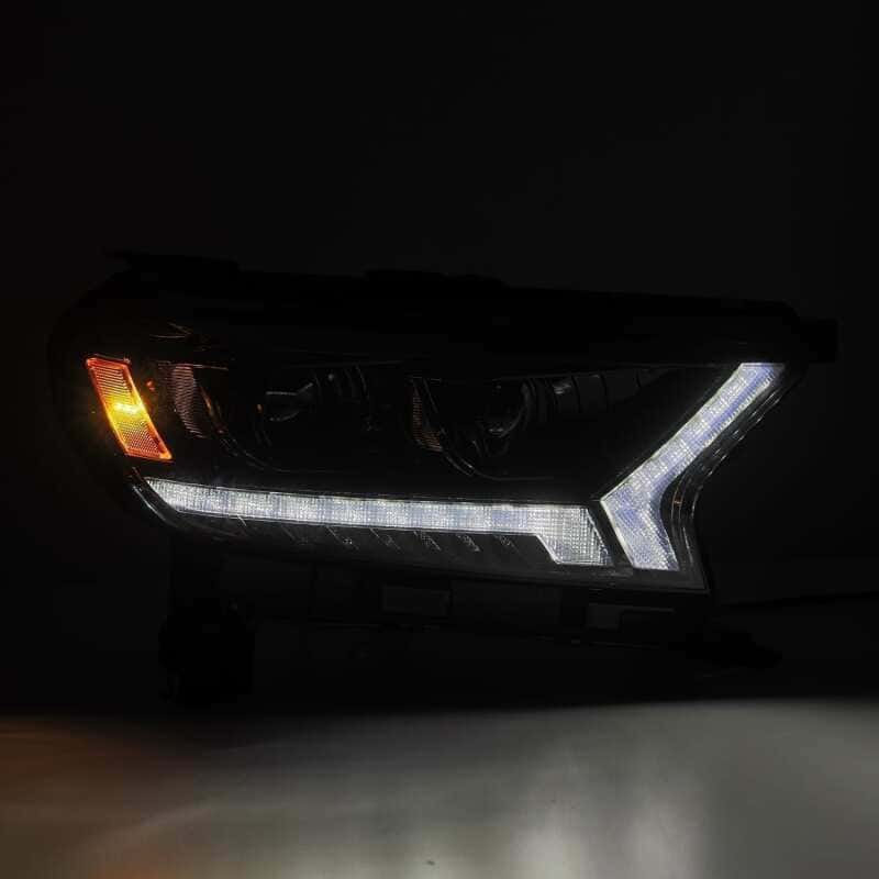 AlphaRex — AlphaRex 2019+ Ford Ranger PRO-Series Proj Headlights Plank Style Black w/Seq Signal/DRL
Projector Headlights - view 3