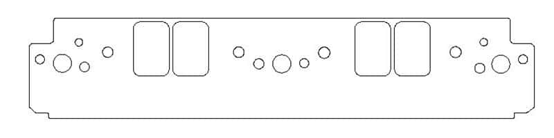 Cometic Gasket — Cometic Chrysler W8 Head V8 .031in Fiber Intake Manifold Gasket Set - 1.450in x 2.200in Ports
Intake Gasket Set - view 1