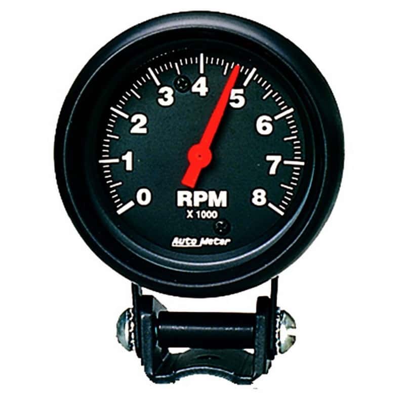 AutoMeter — Autometer Black 2-5/8 inch 8000 rpm Tachometer Mini Tach Gauge
2.6" TACH 8KRPM Z - view 1