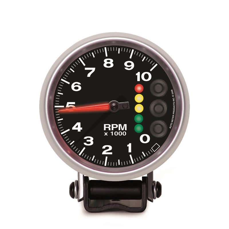 AutoMeter — Autometer Elite 3 3/4inch 10K RPM Tachometer w/ Pit Road Speed Lights and Peak Memory
3.4" PRS 10KRPM ELIT - view 3