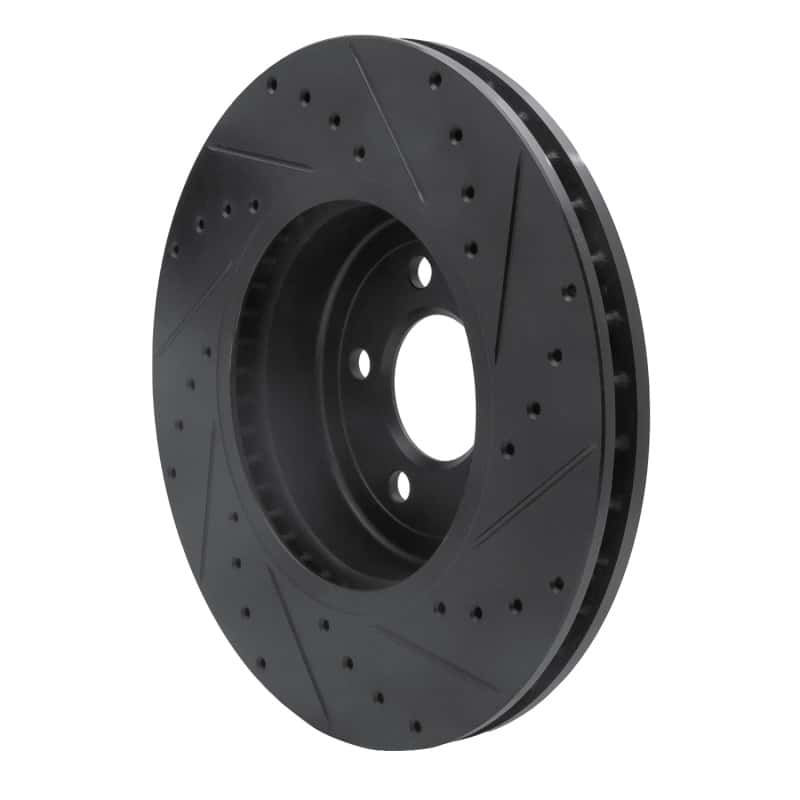R1 Concepts — R1 11-19 BMW 640I Gran Coupe Front Left Drilled & Slotted Black Brake Rotor
R1 Brake Rotor Drill - view 4