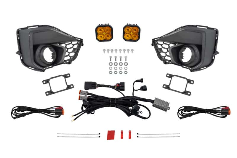 Diode Dynamics — Diode Dynamics 2031 Ford Mustang GT SS3 Add-On Fog Lamp Kit Yellow Max - view 1