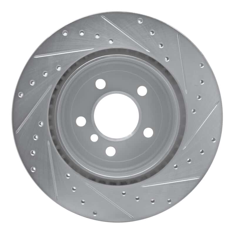 R1 Concepts — R1 11-16 BMW 528I xDrive Rear Left Drilled & Slotted Silver Brake Rotor
R1 Brake Rotor Drill - view 5