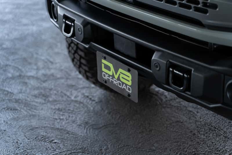 DV8 Offroad — DV8 Offroad 21-23 Ford Bronco Capable Bumper Front License Plate Mount
License Plate Mount - view 11