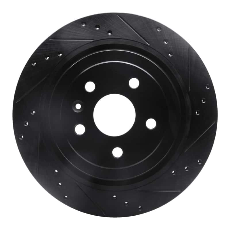R1 Concepts — R1 08-14 Cadillac CTS Rear Right Drilled & Slotted Black Brake Rotor
R1 Brake Rotor Drill - view 1