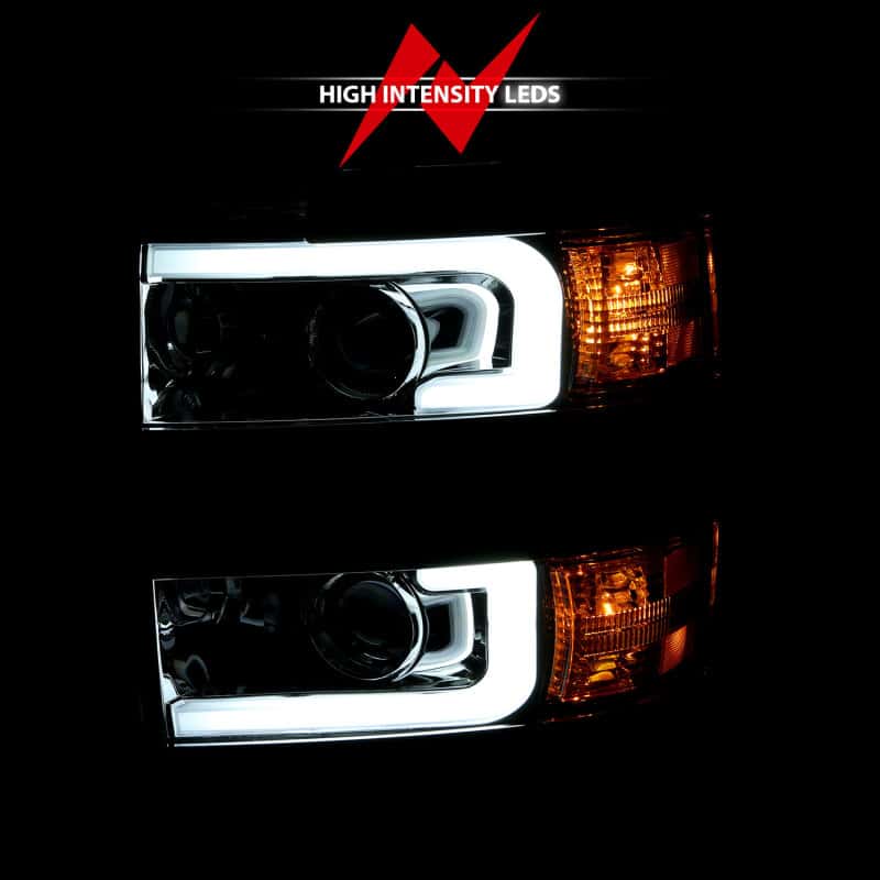 ANZO — ANZO 2015-2016 Chevrolet Silverado Projector Headlights w/ Plank Style Design Chrome w/ Amber
Head Light Set
HdLtSet - view 6