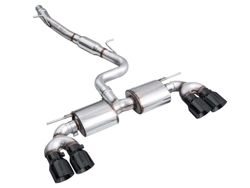 AWE Tuning — AWE MK8 Volkswagen Golf R 3in Touring Edition Quad Exhaust - Diamond Black Tips
Touring Catback - view 8