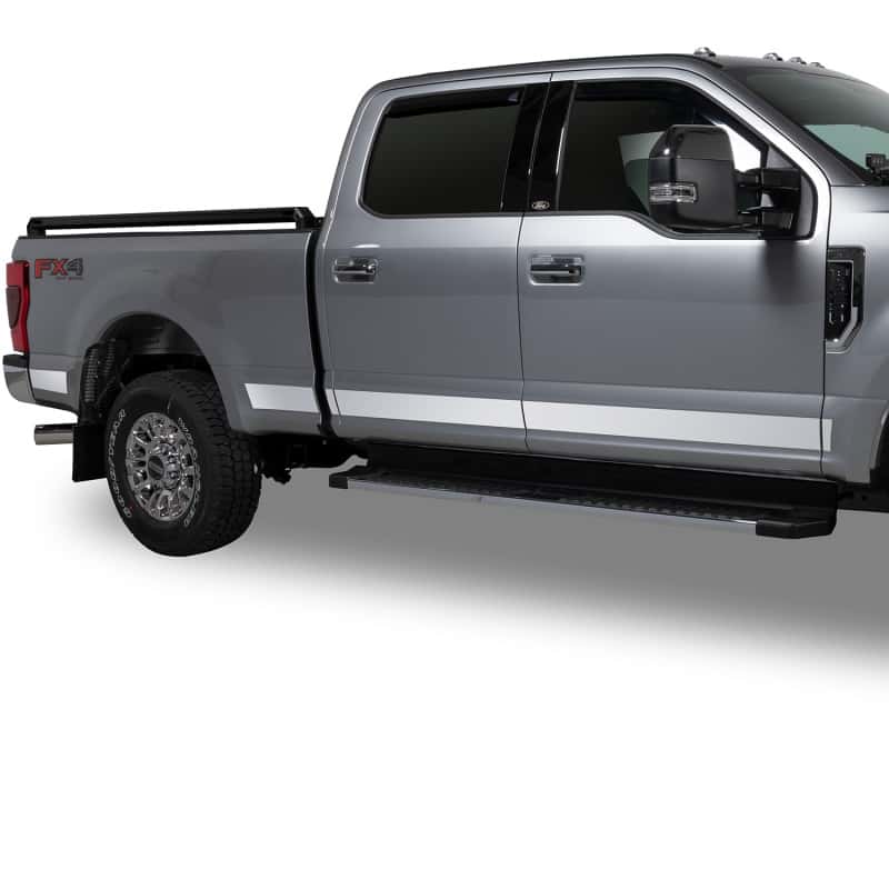 Putco — Putco 17-20 Ford SuperDuty SuperCrew - 8ft Bed Stainless Steel Rocker Panels
Rocker Panel Molding - view 6