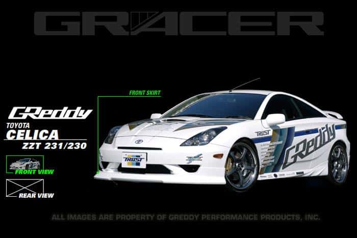 GReddy — GReddy 03-05 Toyota Celica Front Lip Spoiler - view 2