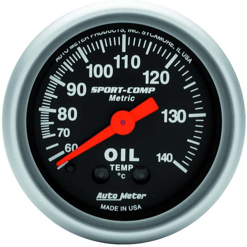 AutoMeter — Autometer Sport 2in Oil Temp Metric, 60-140c. Mech
2" OIL TEMP, 60-140 - view 2