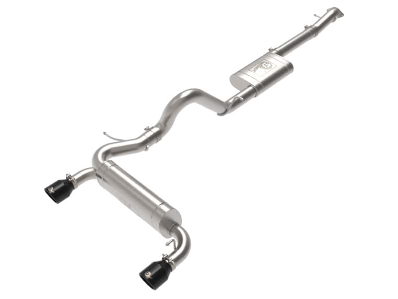 aFe — aFe Vulcan 3in 304 SS Cat-Back Exhaust 2021 Ford Bronco L4-2.3L (t)/V6-2.7L (tt) w/ Black Tips
Cat-Back Exhaust - view 1