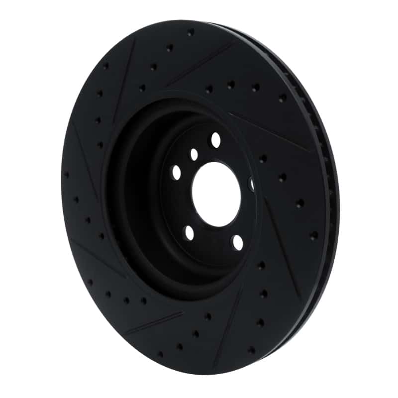 R1 Concepts — R1 16-25 BMW 330e Rear Right Drilled & Slotted Black Brake Rotor
R1 Brake Rotor Drill - view 4