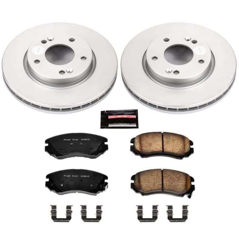 PowerStop — Power Stop 07-10 Hyundai Elantra Front Z17 Evolution Geomet Coated Brake Kit - view 1