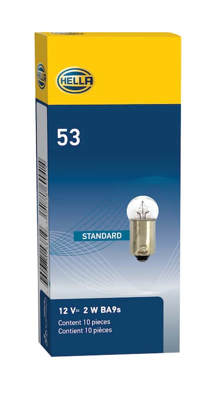 Hella — Hella Bulb 53 12V 2W 1CP BA9s G3.5
53 Incan Bulb - view 9