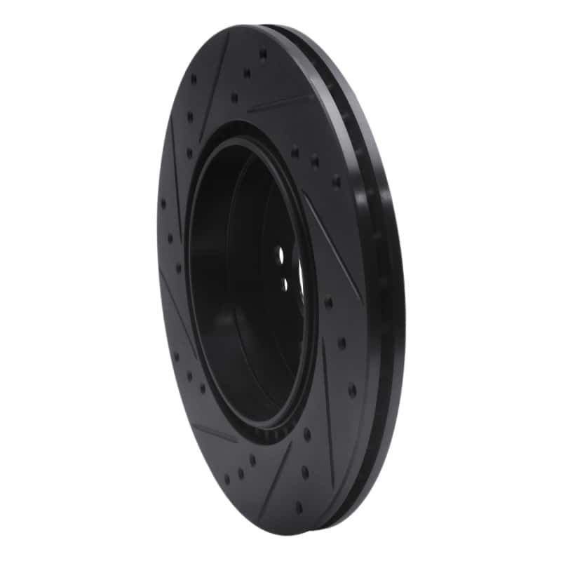 R1 Concepts — R1 98-09 Chrysler Crossfire Rear Right Drilled & Slotted Black Brake Rotor
R1 Brake Rotor Drill - view 4
