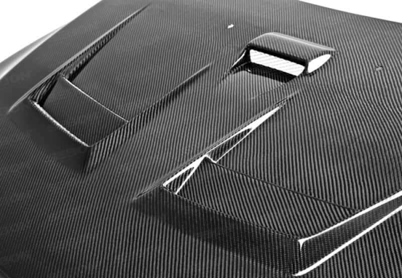 Seibon — Seibon 08-12 Mitsubishi Lancer Evo X DV-Style Carbon Fiber Hood - view 14