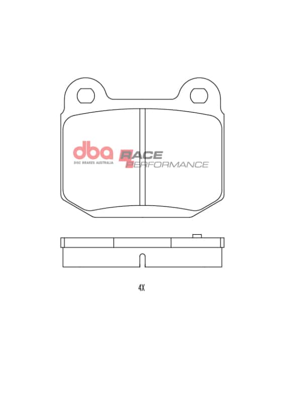 DBA — DBA 12-21 Subaru BRZ / 01-15 Subaru WRX STI Rear Race Performance Brake Pads
Brake Pad - view 2