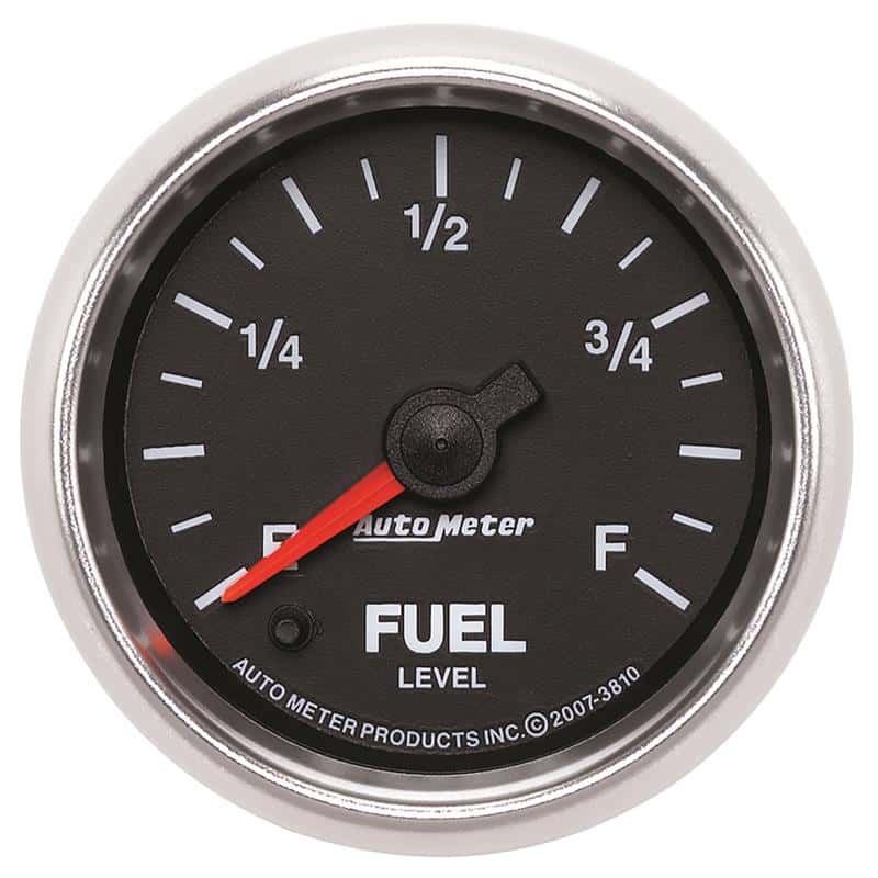 AutoMeter — Autometer GS 2 1/16in. 0-280 Ohms Fuel Level Gauge - Stepper Motor
2-1/16" FUEL LEVEL, - view 1