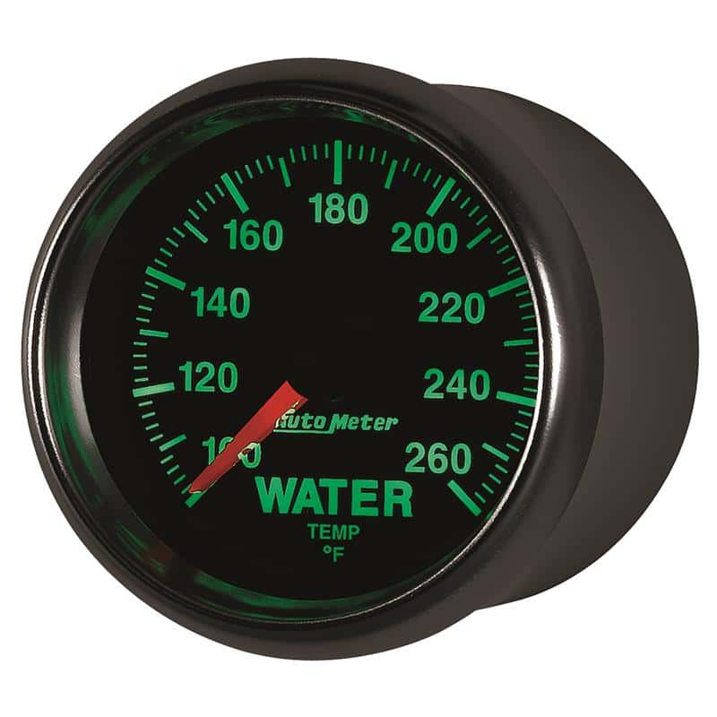 AutoMeter — Autometer GS 100-260 degree Electronic Water Temperature Gauge
2-1/16" WATER TEMP, - view 3