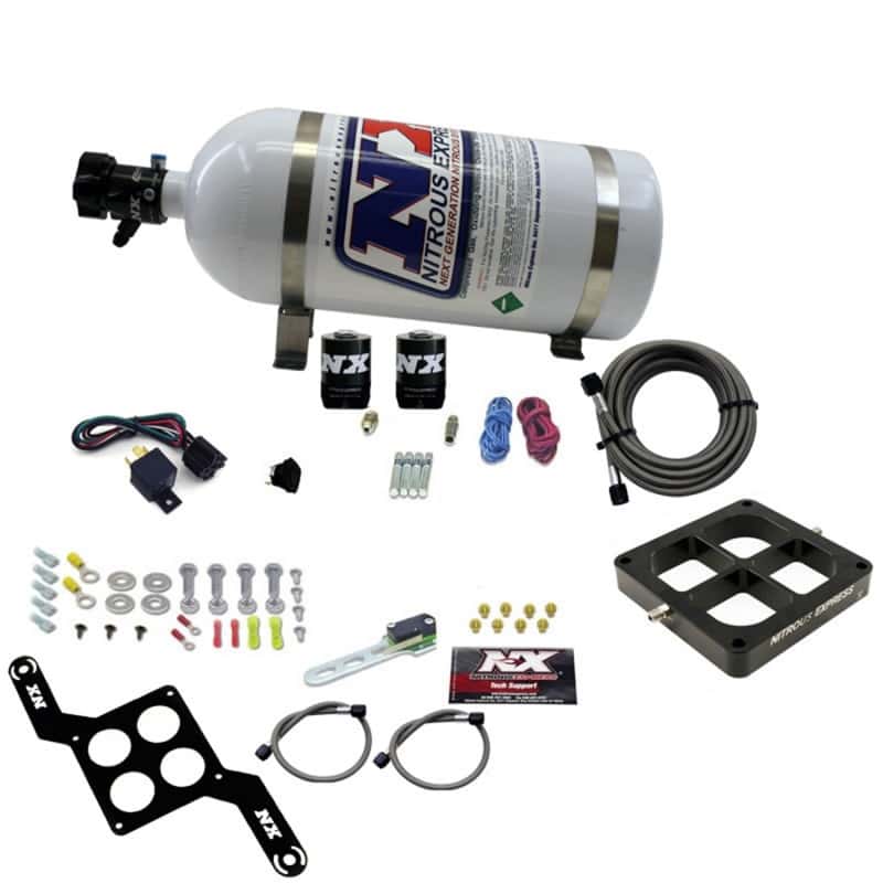 Nitrous Express — Nitrous Express Dominator Single Entry Billet Crossbar Stage 6 Nitrous Kit (50-300HP) w/10lb Bottle
Injection System Kit
N2OSys - view 1